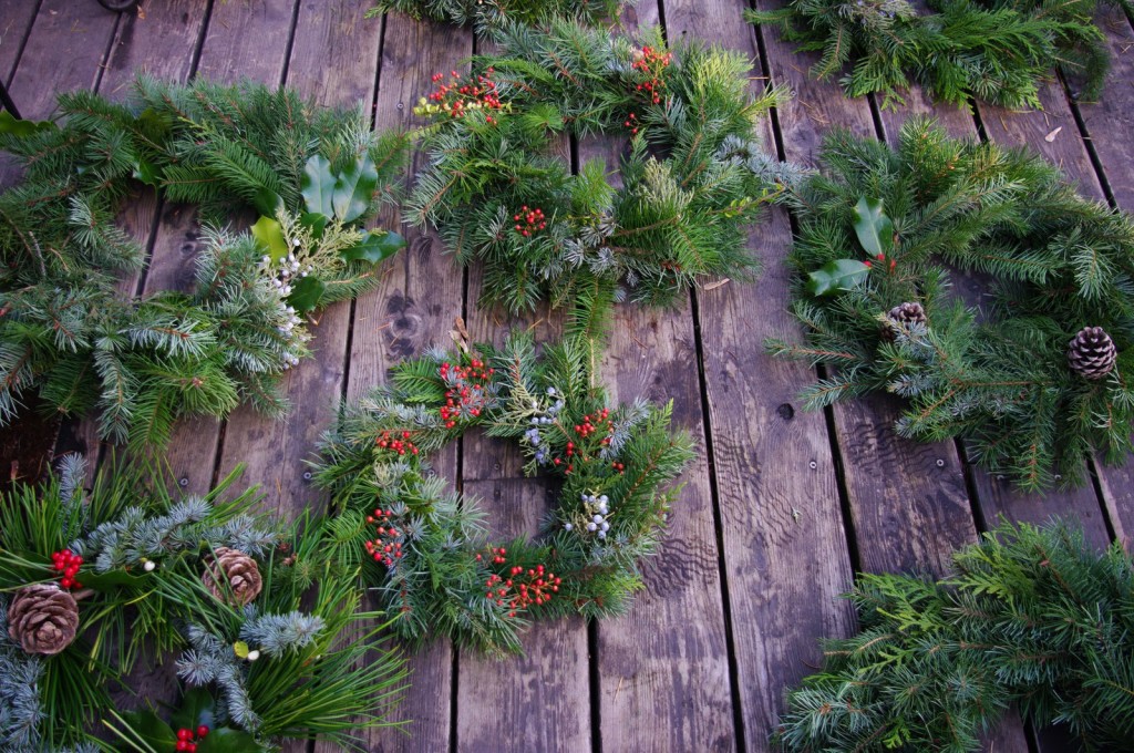 wreath-making