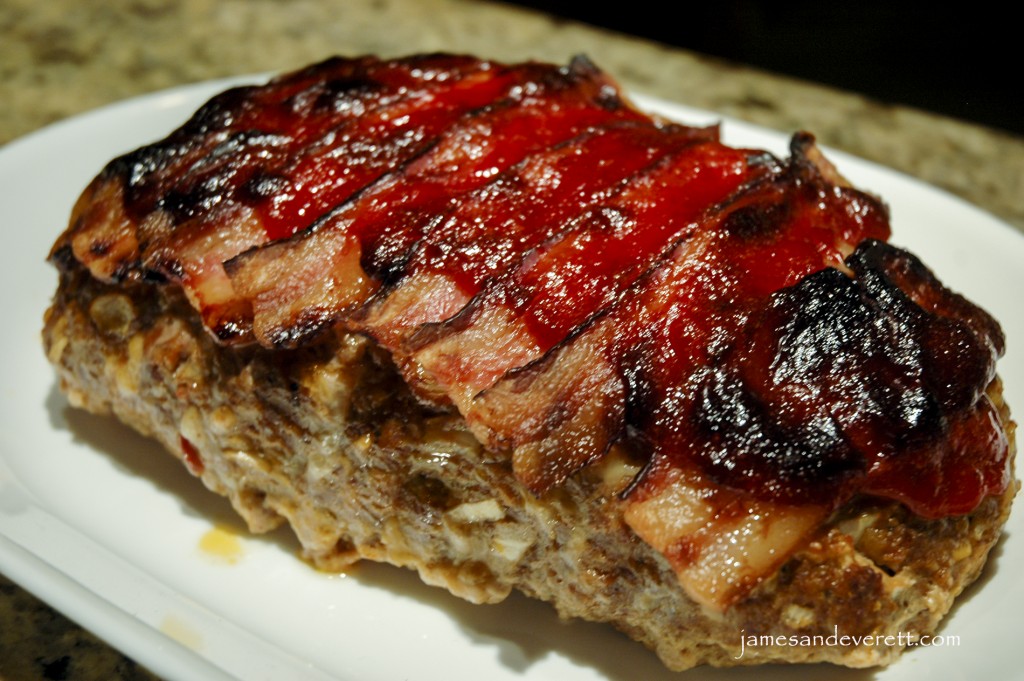 Bacon topped meatloaf recipe