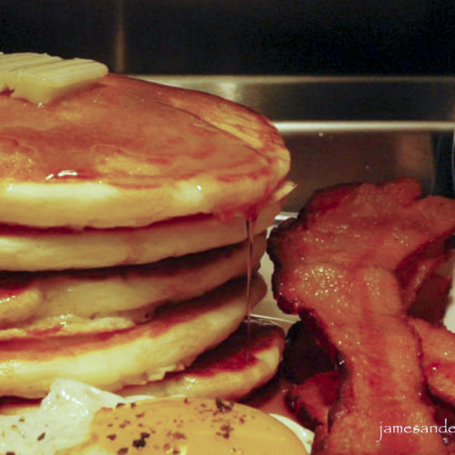 Pancakes and bacon