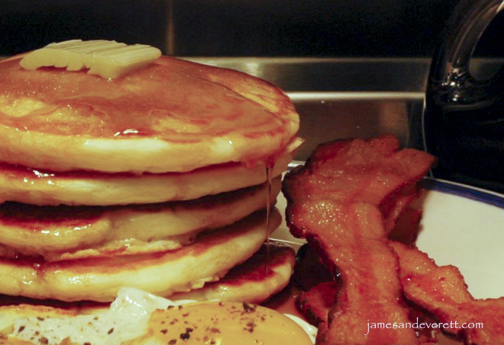 Pancakes and bacon