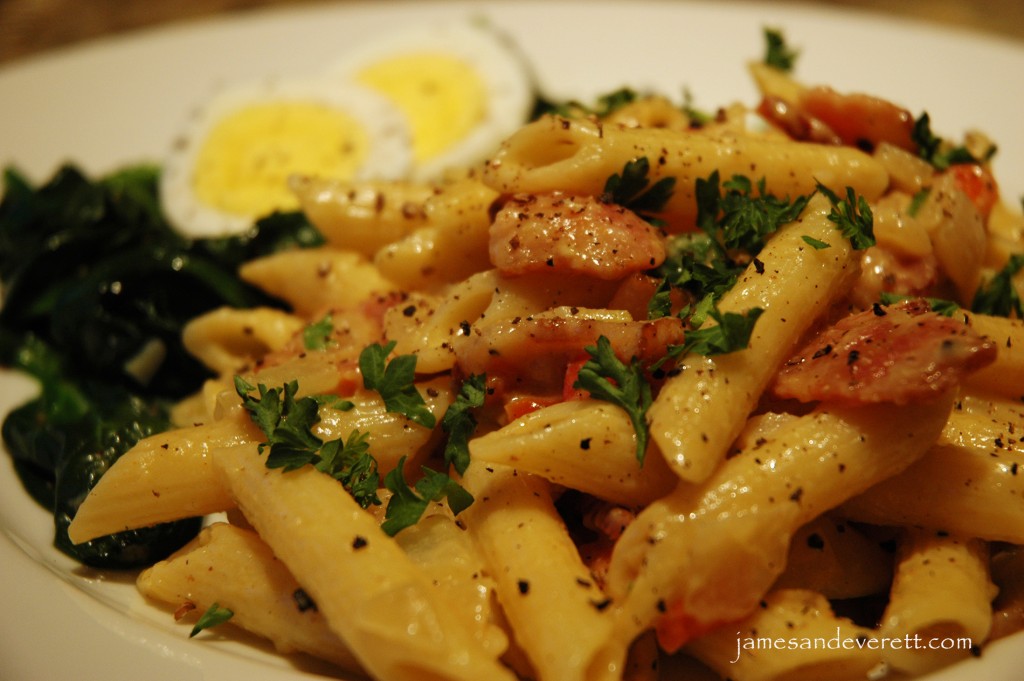 Pasta carbonara recipe