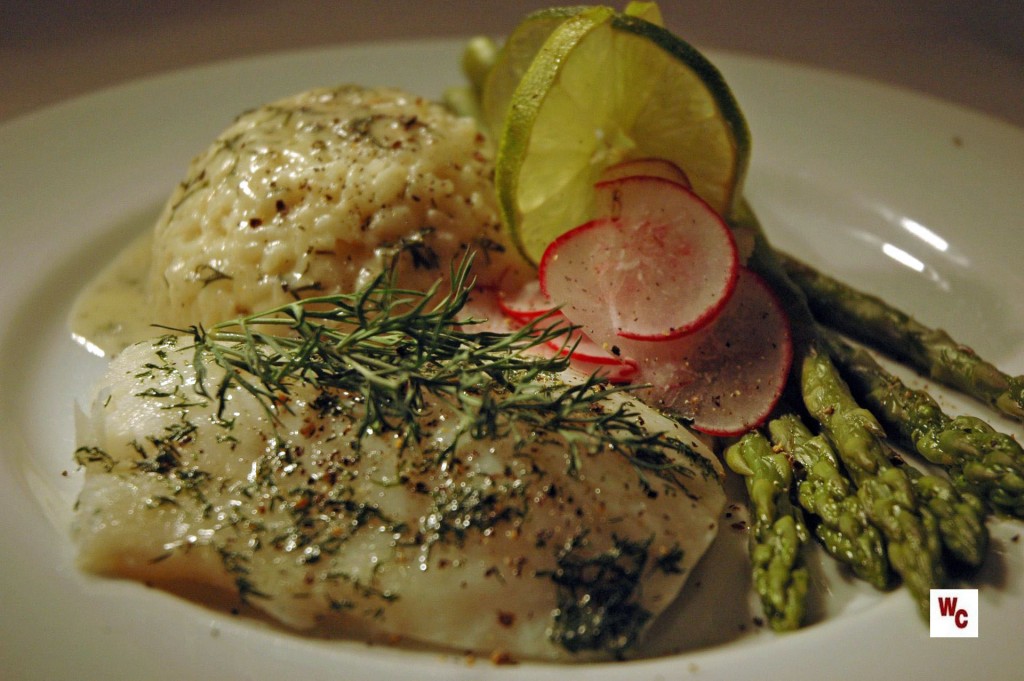 Baked cod with dill sauce recipe