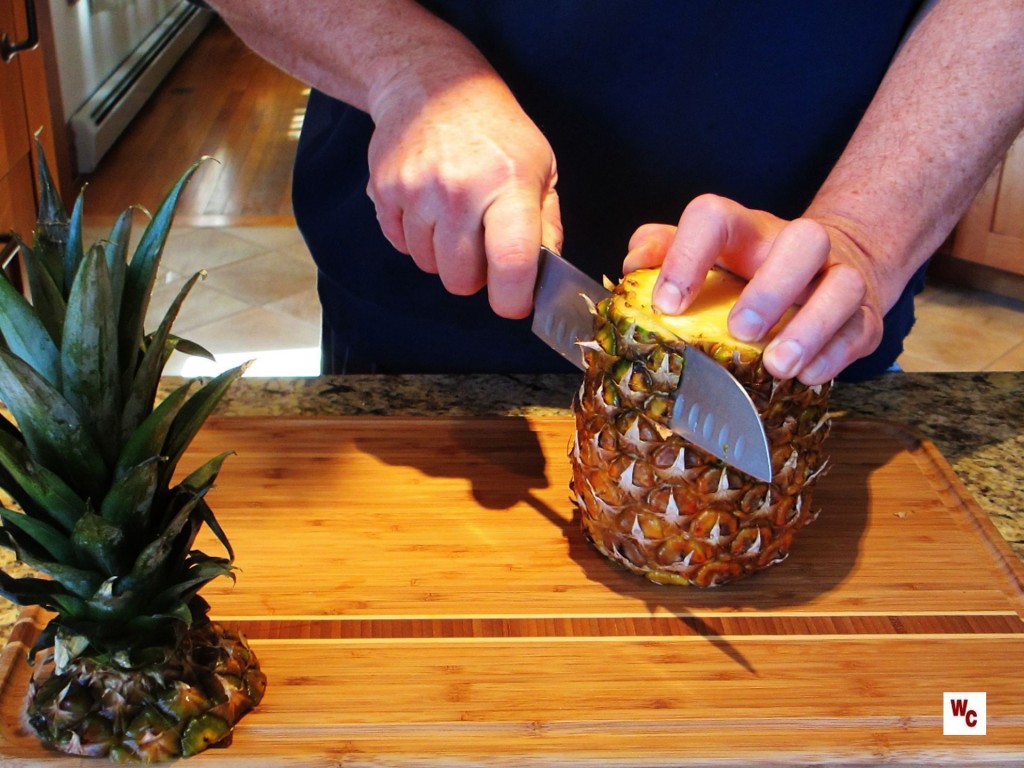 How to cut a pineapple