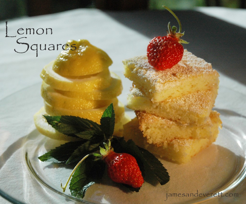 Two ingredient lemon squares