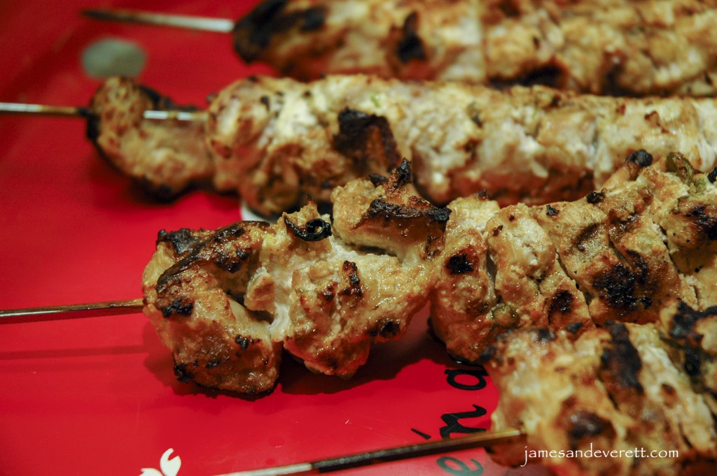 Russian shashlik white BBQ chicken