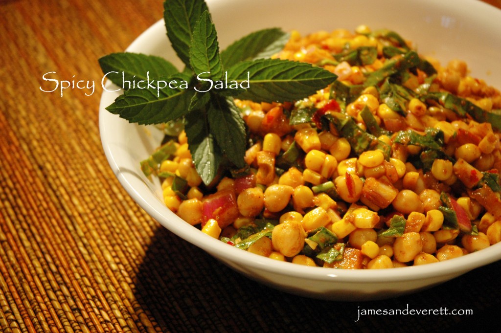 Spicy chickpea salad