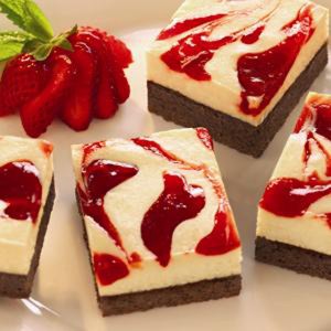 Strawberry cheesecake brownies