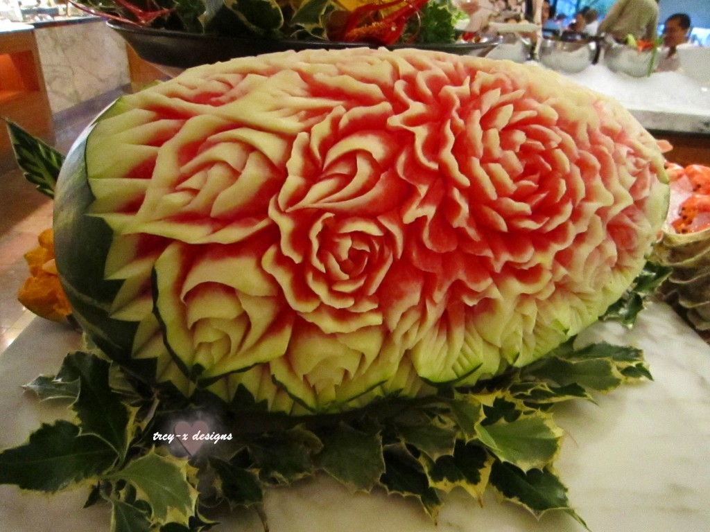 carved watermelon