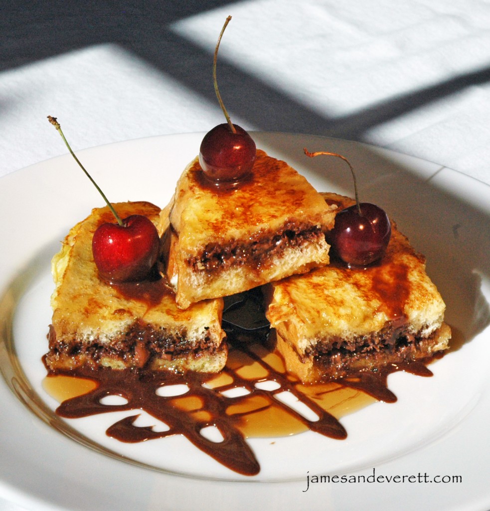 Nutella stuffed french toast