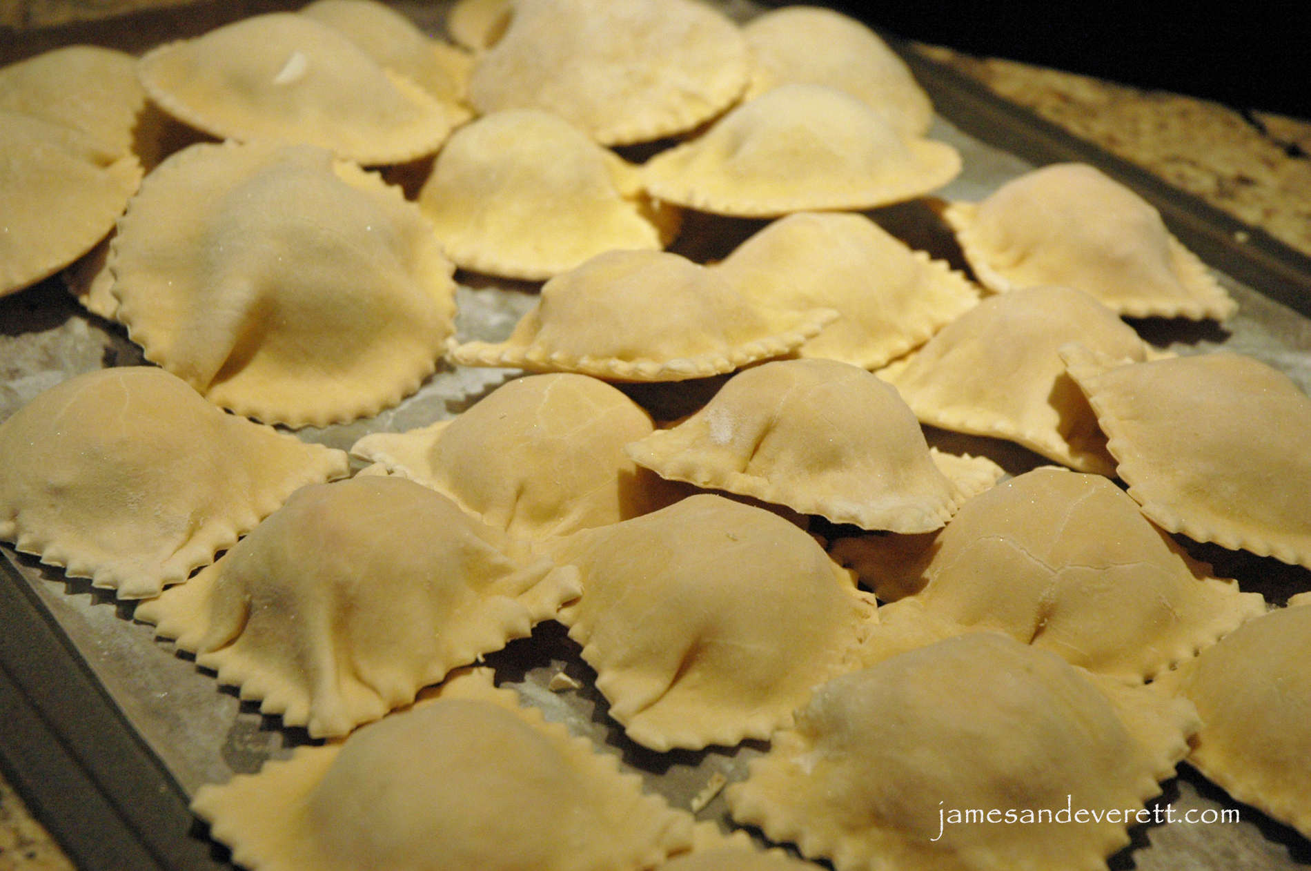 Making ravioli