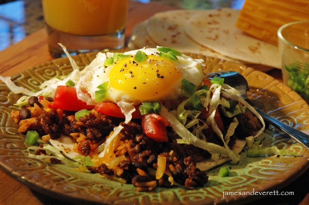 Breakfast taco with egg