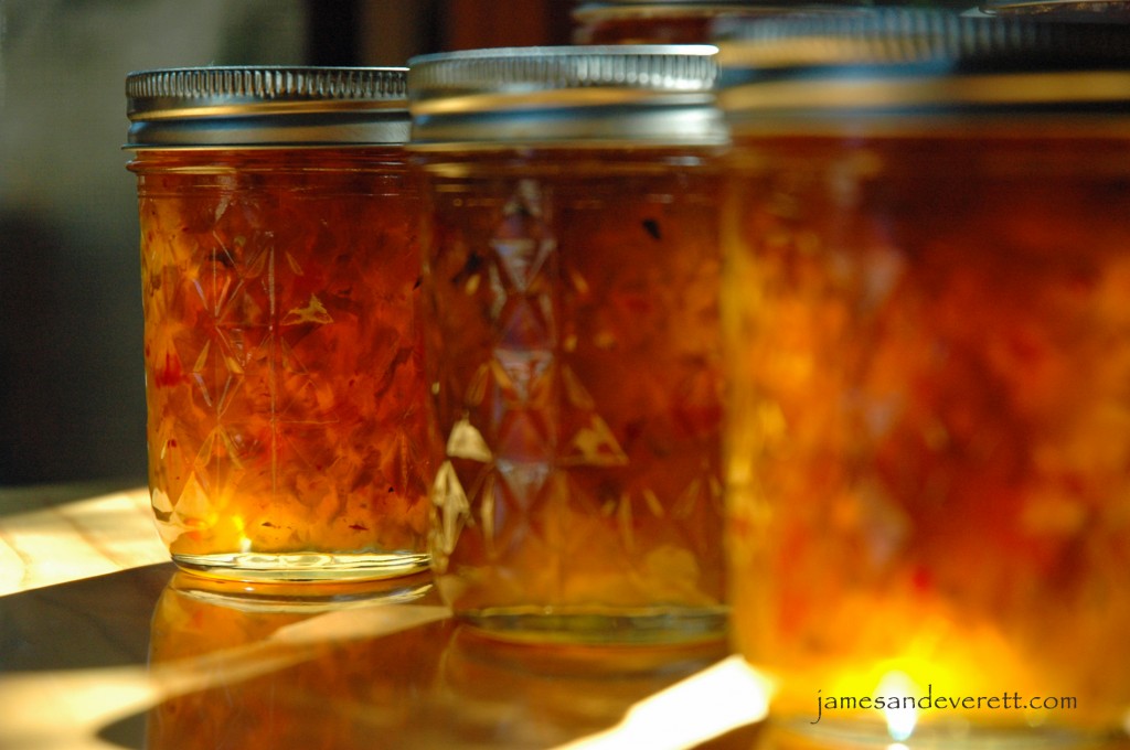 Roasted green chili jelly