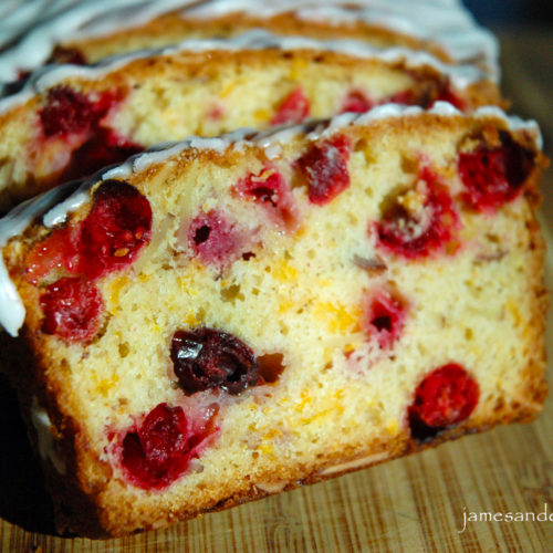 Cranberry cheddar quick bread