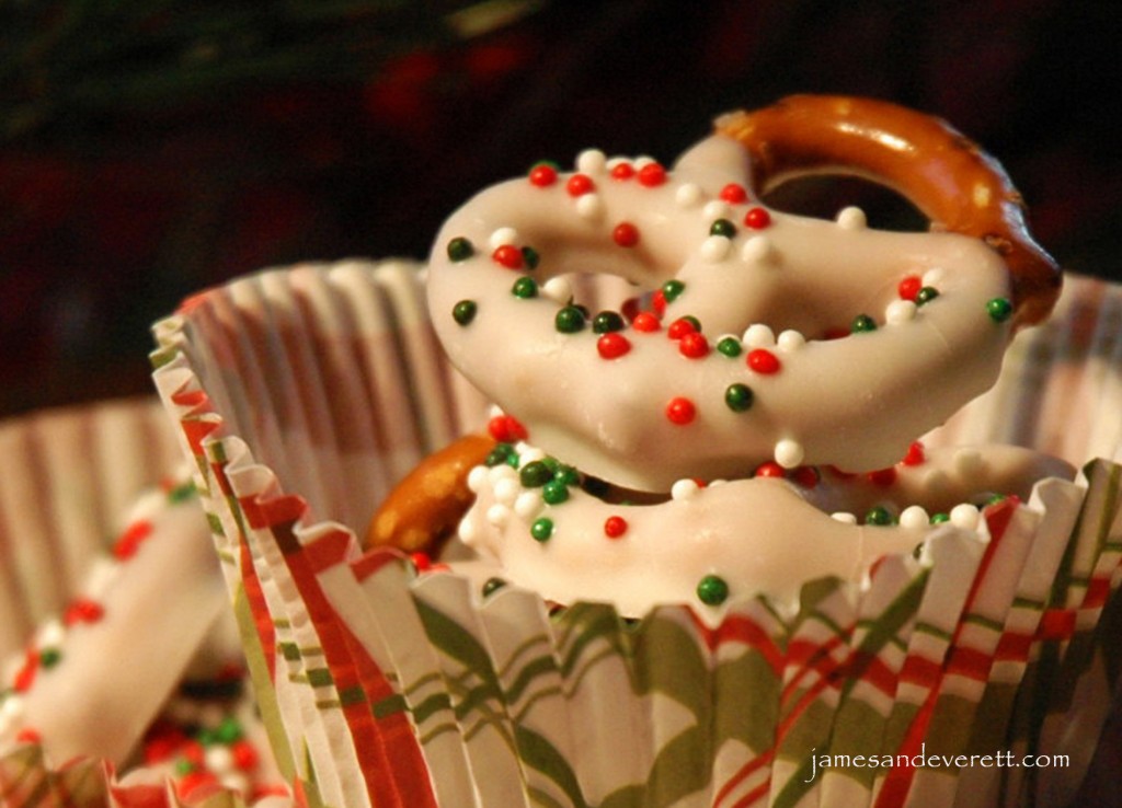 Almond bark pretzels