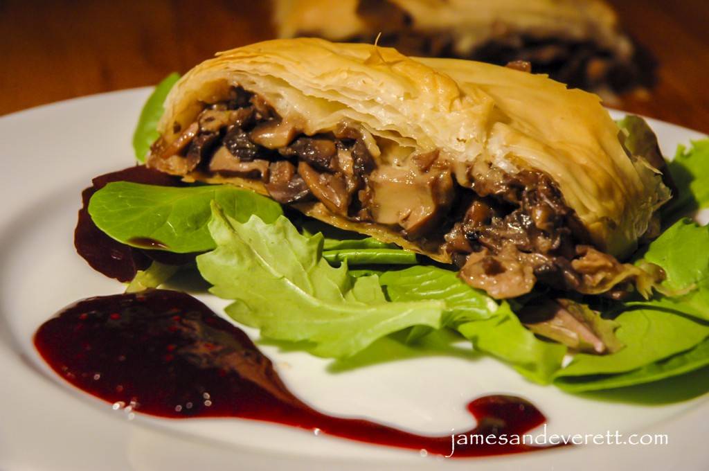mushroom strudel