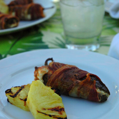 crab stuffed bacon wrapped jalapeno poppers