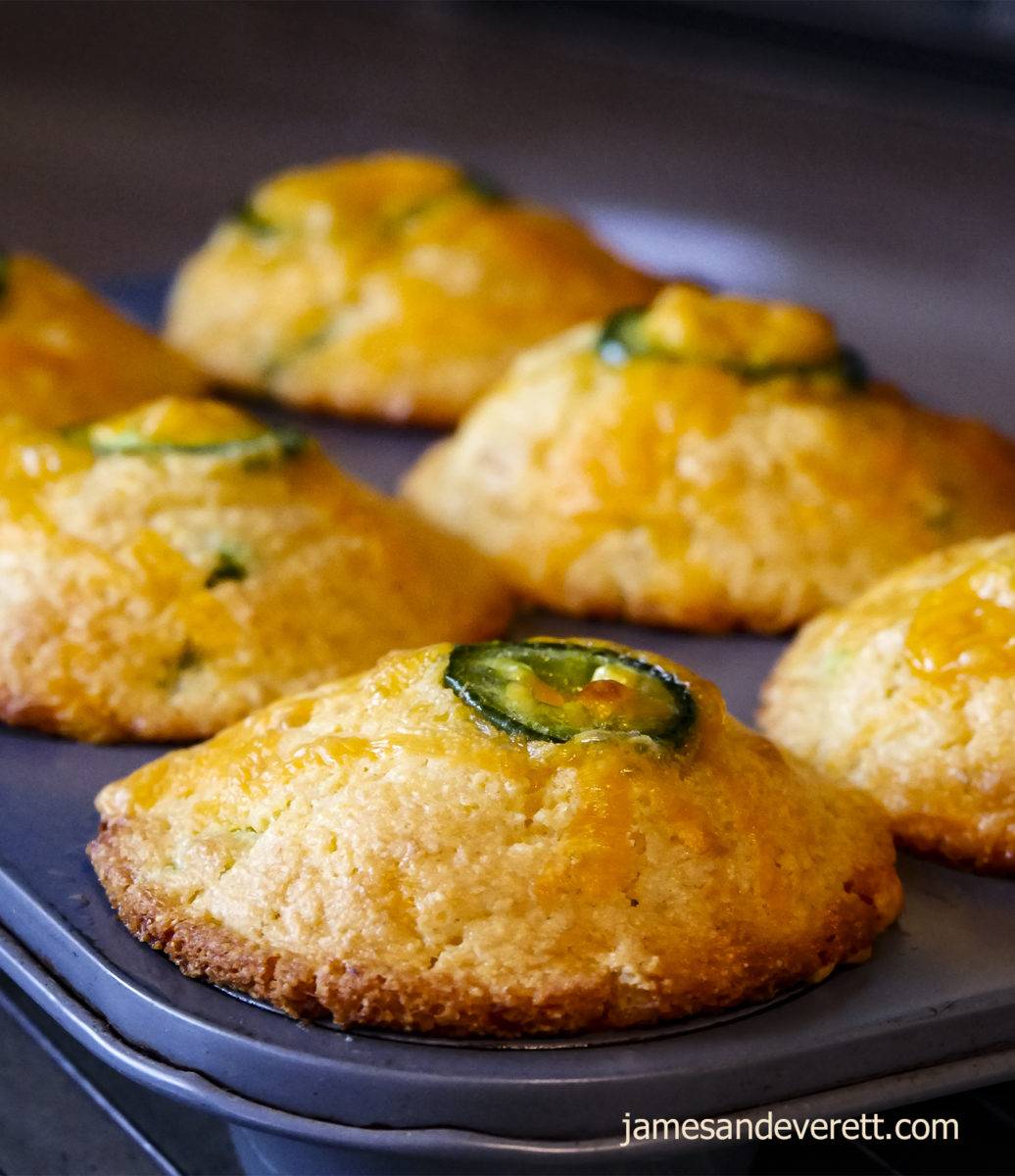 Jalapeno Cheddar Cornbread Muffins – James & Everett