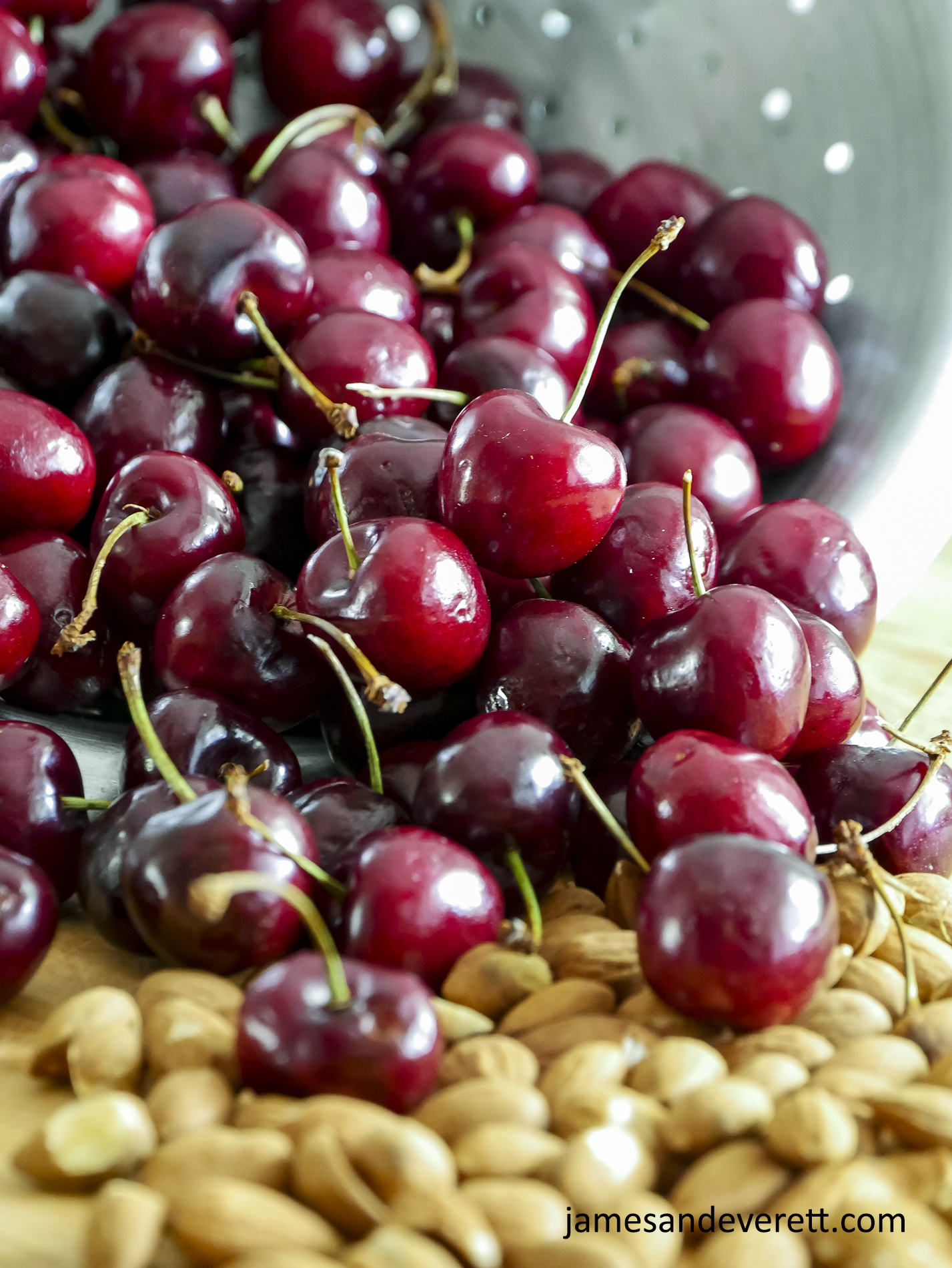 Cherry Almond Upside Down Cake Recipe