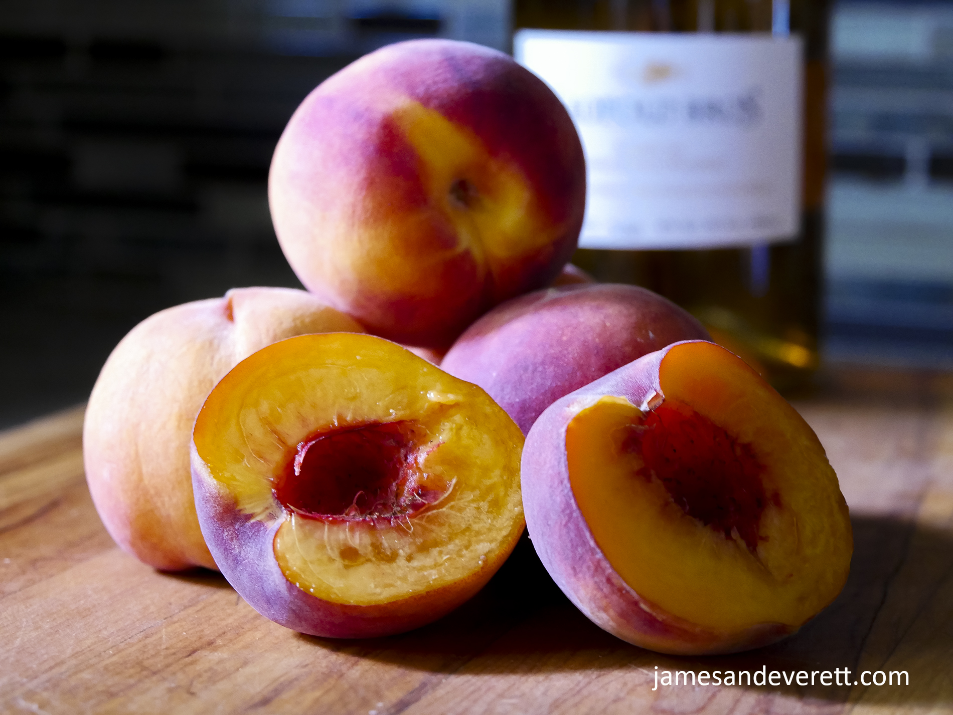 Honey Whiskey Peach Tart