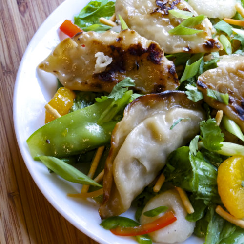 Asian Pot Sticker Salad