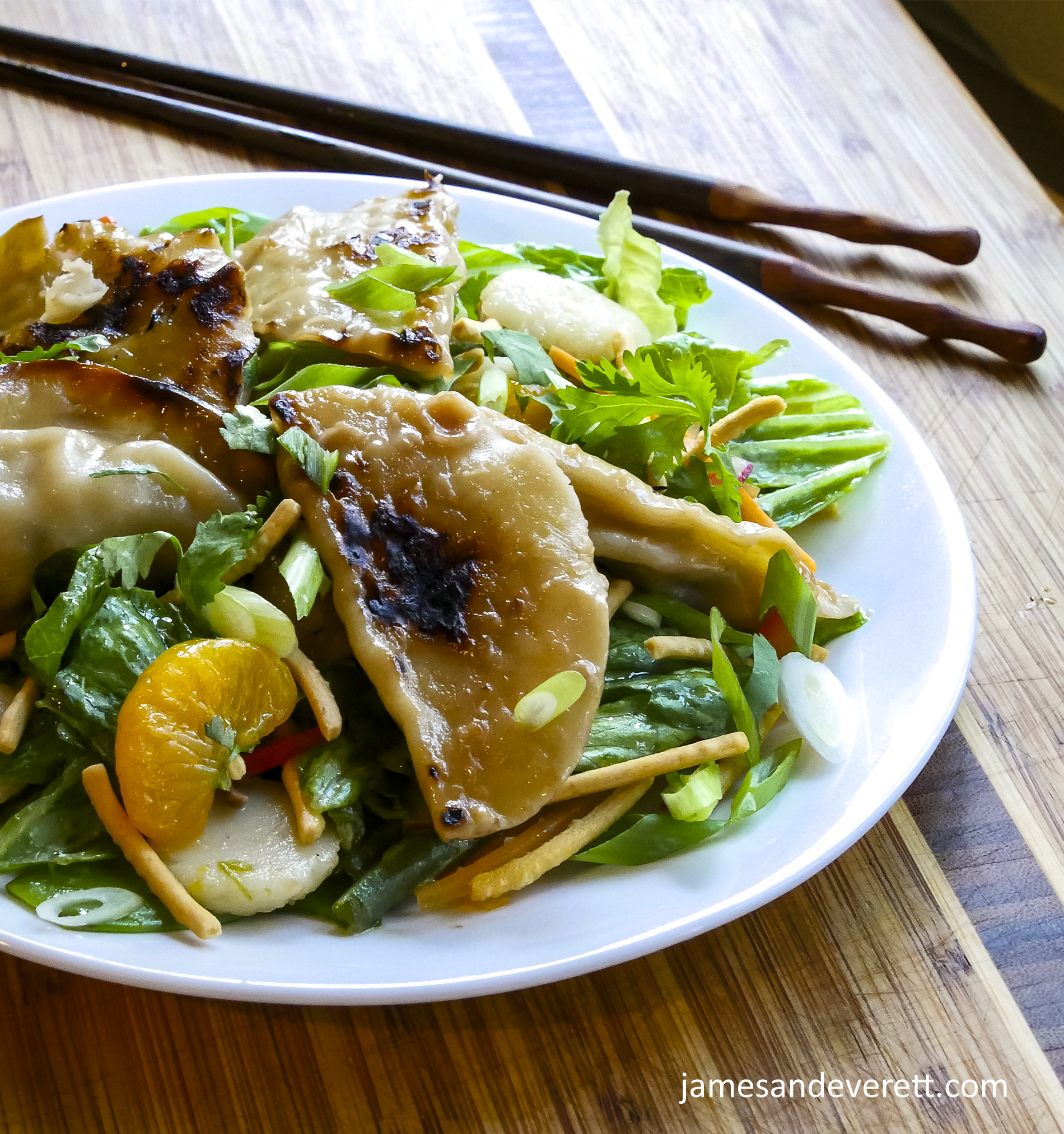 Asian Pot Sticker Salad