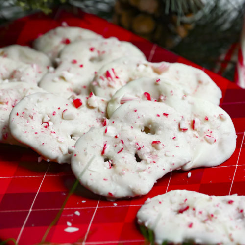 Peppermint Bark Pretzels