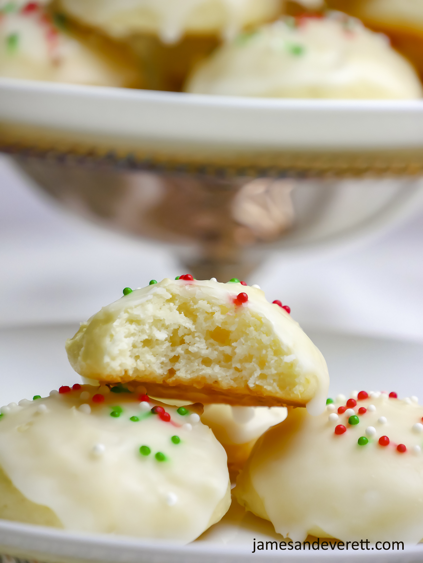 Italian Lemon Ricotta Cookies | James & Everett