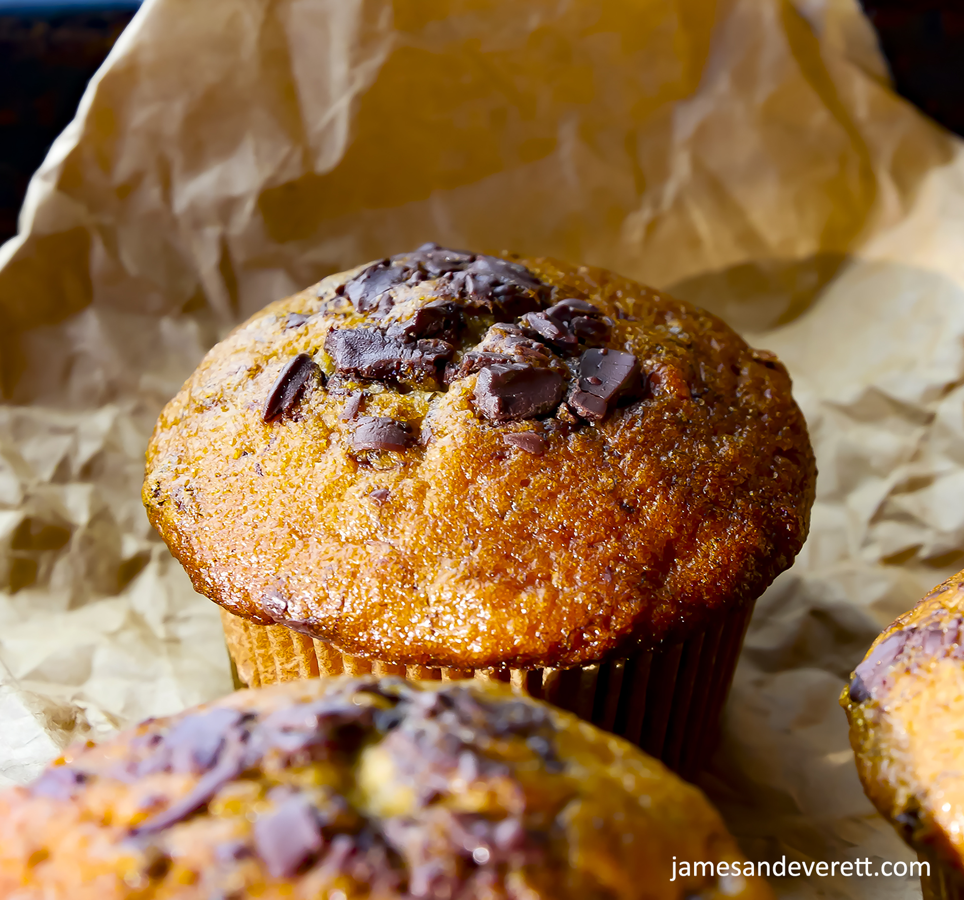 Banana Chocolate Chunk Muffins