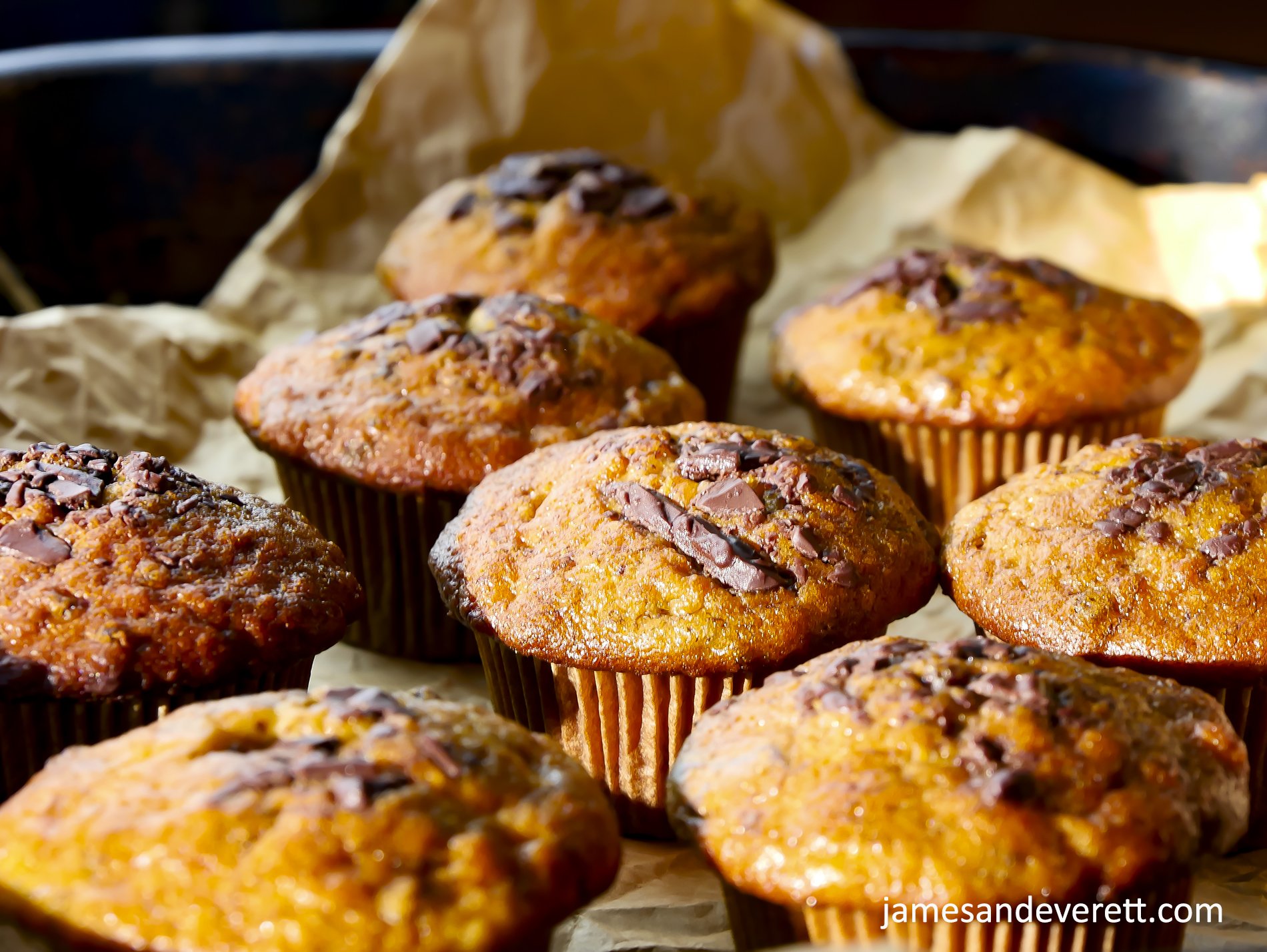 Banana Chocolate Chunk Muffins