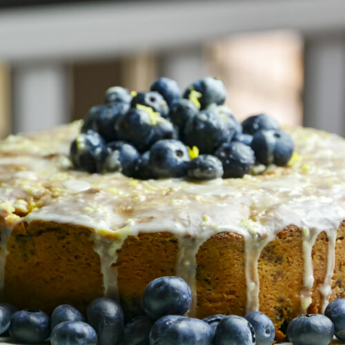 Blueberry Almond Flour Cake