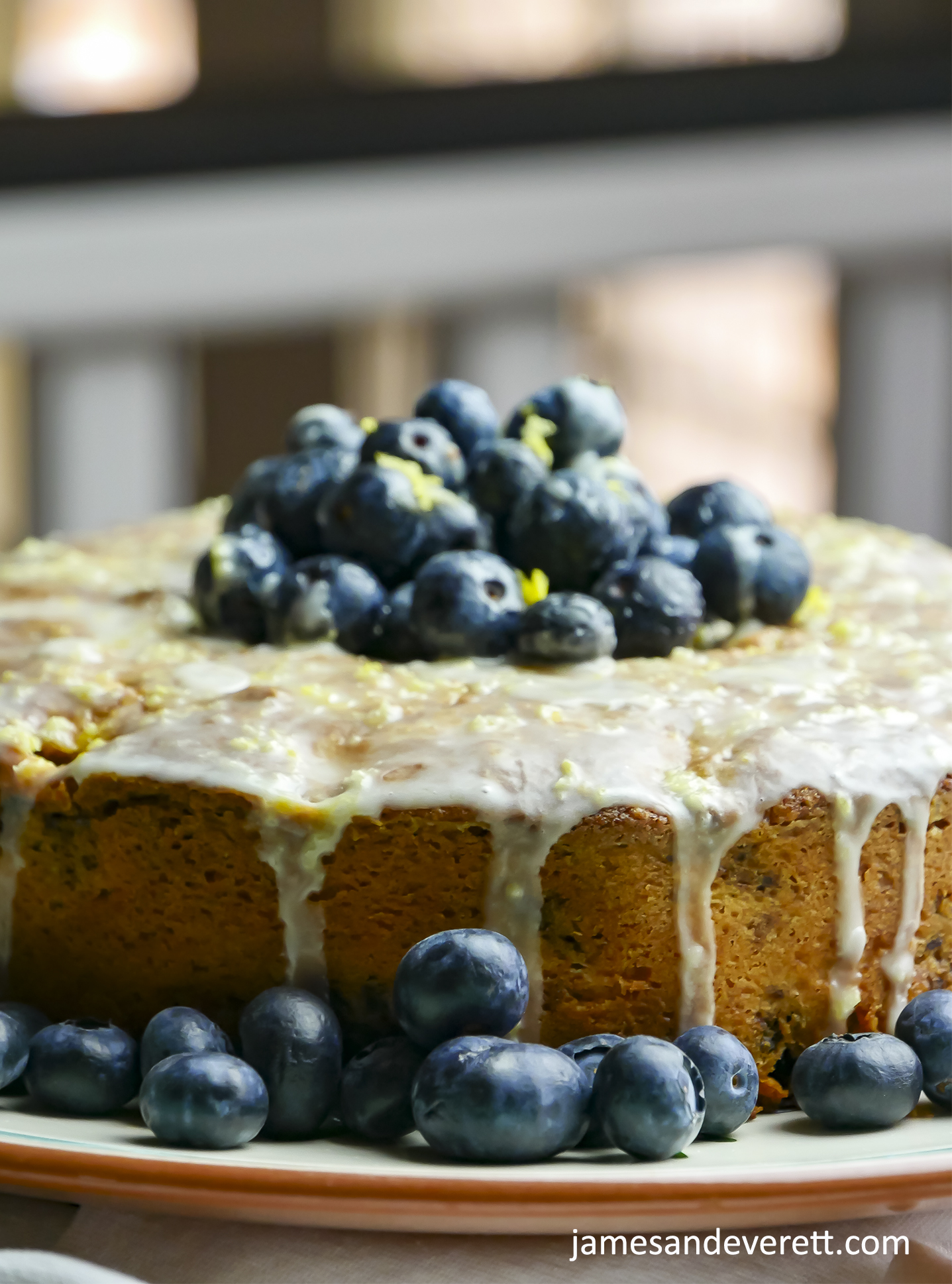 Blueberry Almond Flour Cake