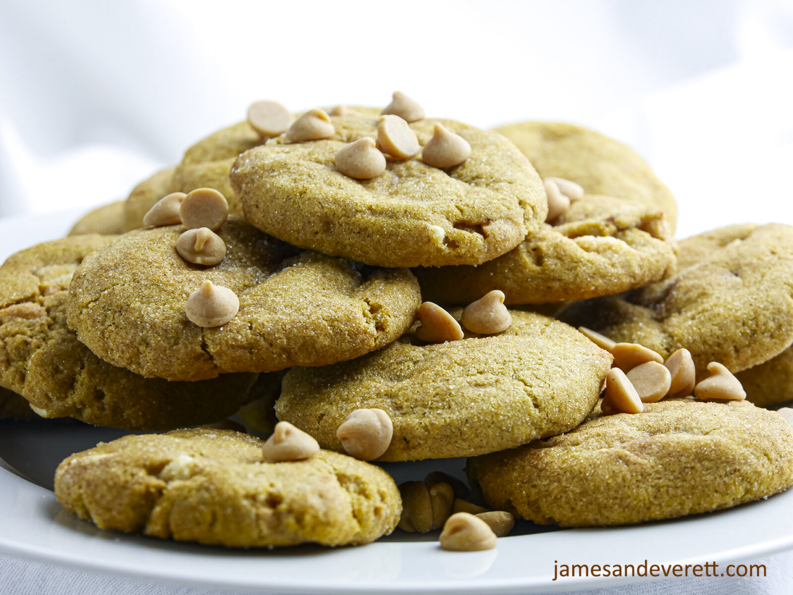 Pumpkin Snickerdoodles with Butterscotch Chips