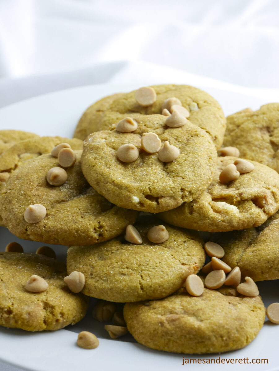 Pumpkin Snickerdoodles with Butterscotch Chips