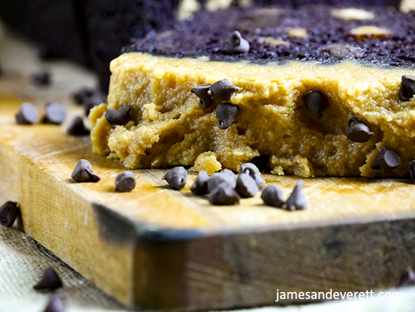 Dark Chocolate & Peanut Butter Zucchini Cake