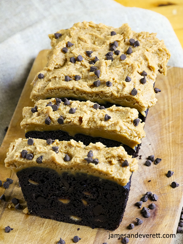 Dark Chocolate & Peanut Butter Zucchini Cake