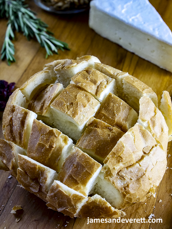 Cranberry Brie Pull Apart Bread