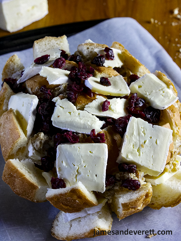 Cranberry Brie Pull Apart Bread