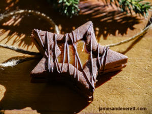Salted Caramel Chocolate Linzer Cookies