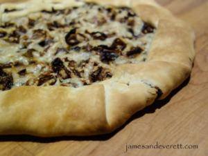 Mushroom & Gruyere galette