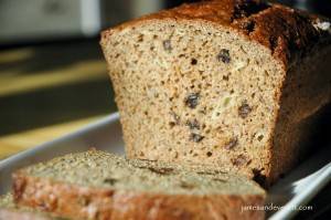 Applesauce & Honey Banana Bread         