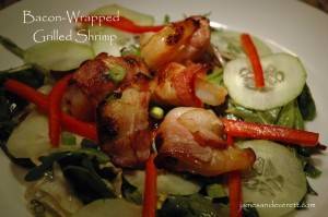 Bacon-wrapped Grilled Shrimp      