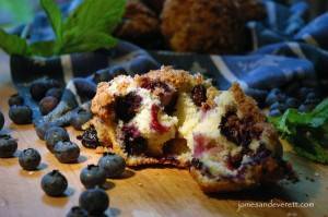 Crumble Top Blueberry Muffins    
