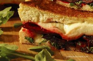 Grilled Beet & Goat Cheese Sandwich  