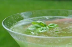 Lemon Basil Martini    