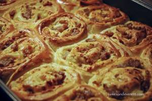 Sausage & Cheese Breakfast Rolls   