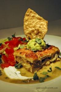 Stacked Chicken Enchildas      