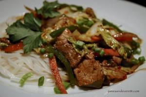 Hoisin Pork with Napa Cabbage   