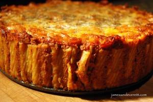 Standing Pasta Pie   