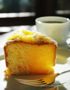 Pineapple Cake with Almond Glaze  