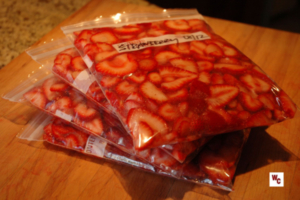Freezing Strawberries   